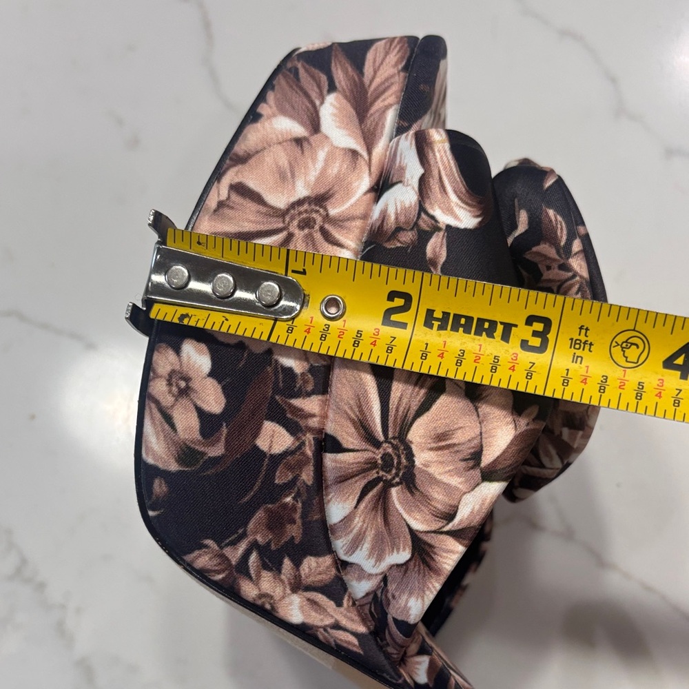 Express Floral Platform Heels - Purple and Cream - Picture 10 of 11